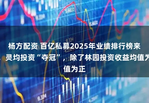 杨方配资 百亿私募2025年业绩排行榜来了，灵均投资“夺冠”，除了林园投资收益均值为正