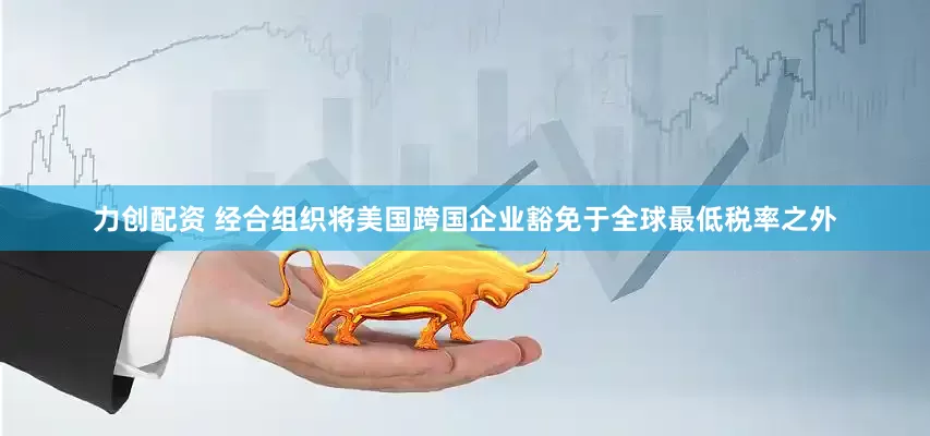 力创配资 经合组织将美国跨国企业豁免于全球最低税率之外